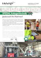 HAAS Newsletter Spezial zu Anlagentechnik als Download