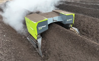 Kompostumsetzer eWender e530 bei Huber Recyclingtechnik GmbH